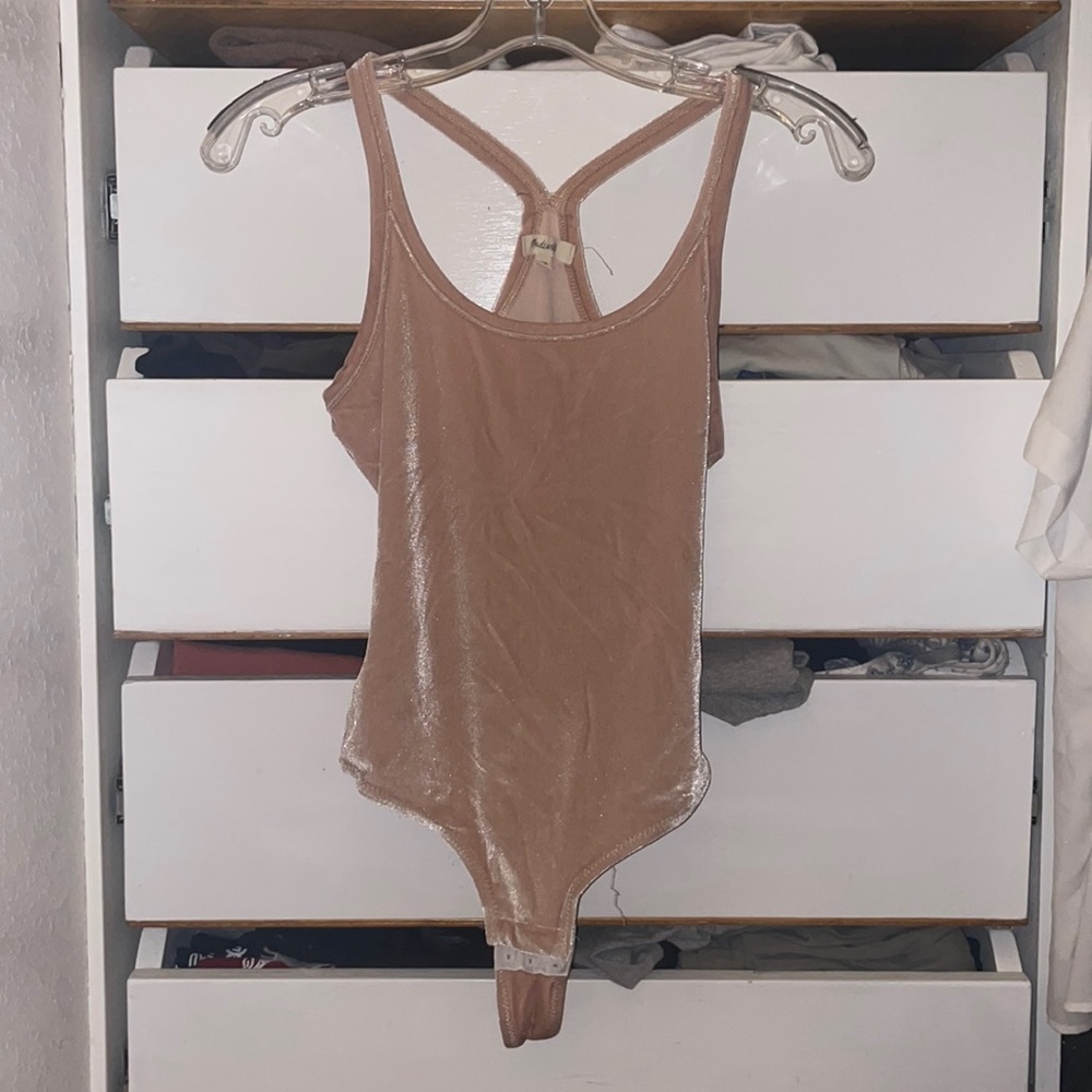 Madewell velvet bodysuit